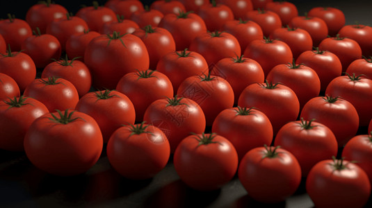 新鲜农产品排列整齐的西红柿设计图片