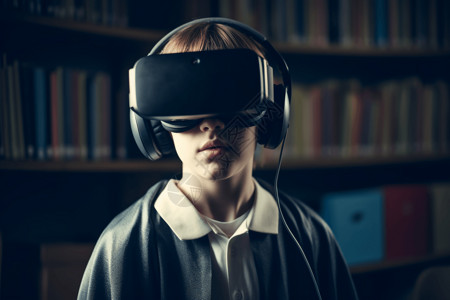 VR眼镜进行教育学习图片