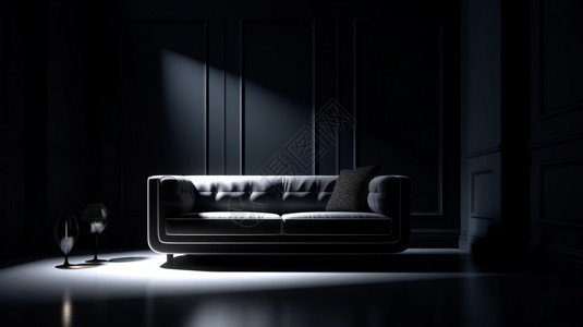 现代设计沙发背景图片