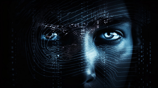 人工智能人脸识别科技图片