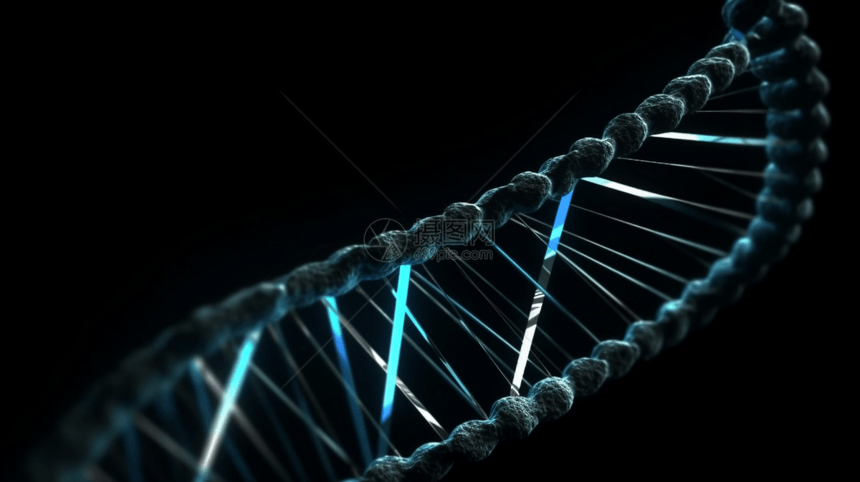 蓝光DNA链图片