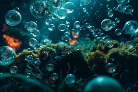 水下的珊瑚图片