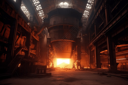 大型高温熔炉高清图片