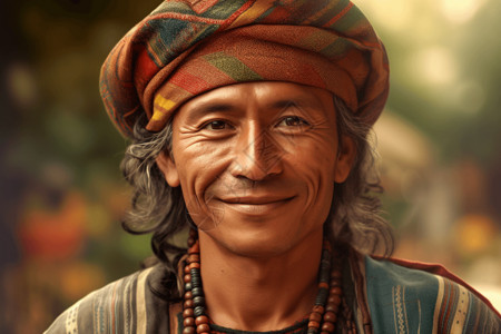 一个穿着传统服装的拉丁美洲人图片