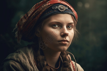 传统服装波罗的女性背景图片