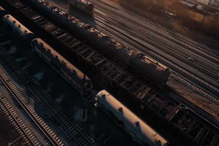 煤炭运输轨道图片
