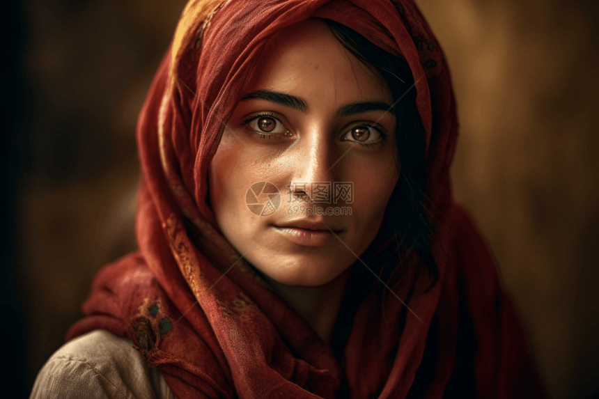 中东女人肖像图片