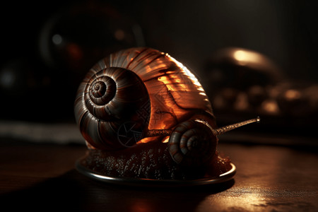 生物灵感的蜗牛壳图片