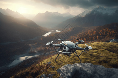 景观轴高科技无人机设计图片