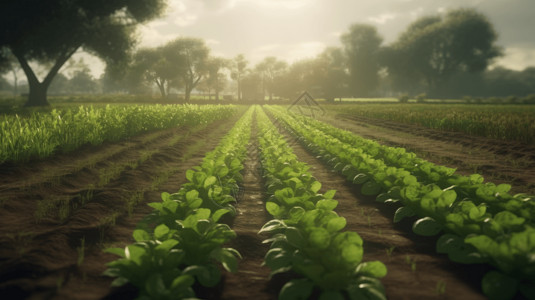 农田新鲜的蔬菜图片