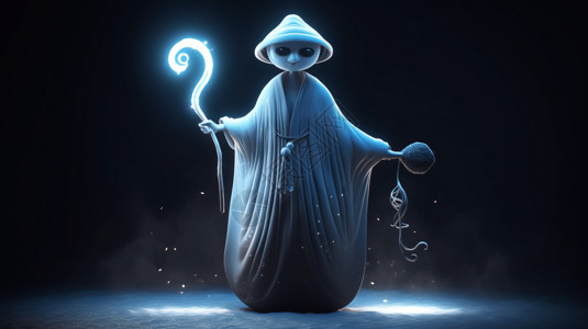 魔法斗篷一个神秘的幽灵设计图片