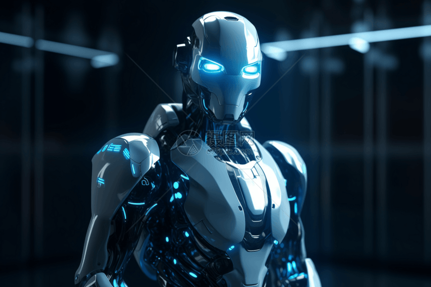 蓝色未来机器人图片