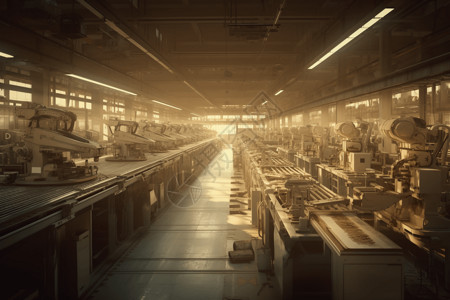 工厂自动化装配线图片