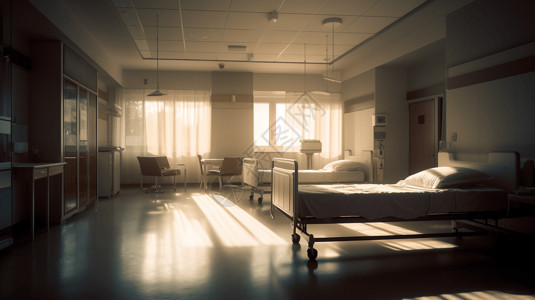 医院安静的病房图片