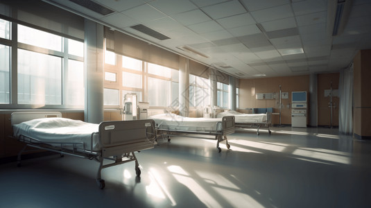 医院的病房背景图片
