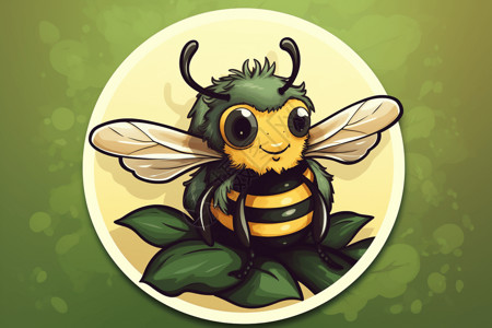 可爱的蜜蜂贴纸图片