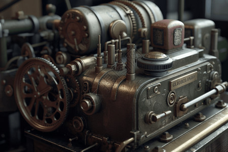 蒸汽朋克工作室机械图片