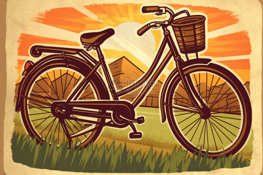 自行车贴纸图片