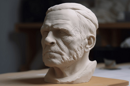 粘土雕塑3D粘土模型背景