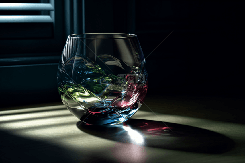 彩色漂亮的玻璃杯图片