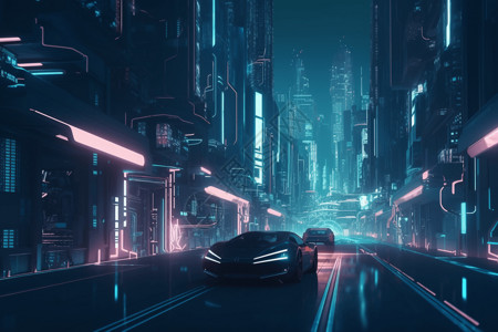 一个未来科技城市图片
