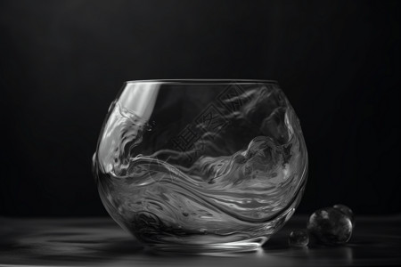 黑白的杯子背景图片