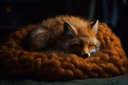 逼真的毛毡狐狸图片
