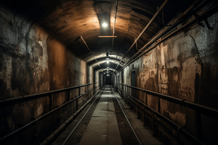 地下煤矿隧道图片