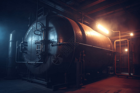 高温火焰大型工业熔炉设计图片