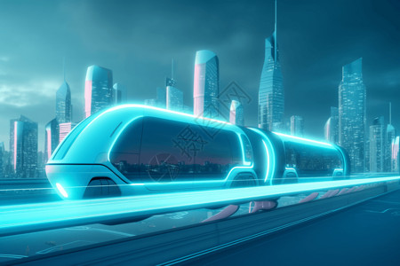 地铁车未来派科技感炫富车设计图片