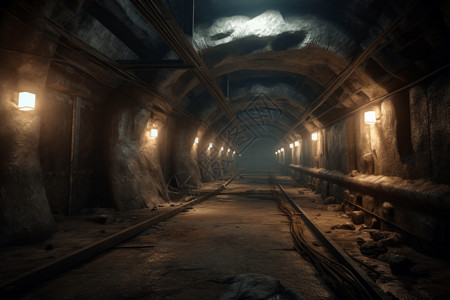地洞地下隧道背景