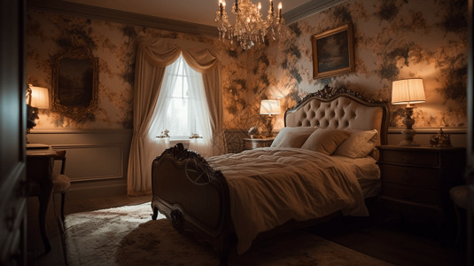 欧式古典装修欧式家居卧室设计图片
