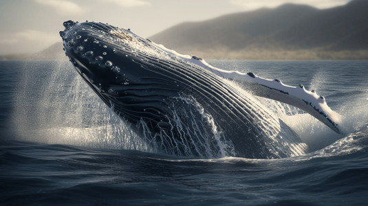 海洋故事素材故事中的鲸鱼背景