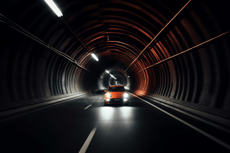 商务车在空隧道图片