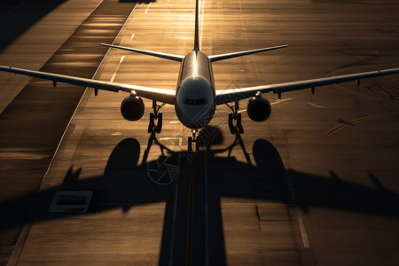 飞机机场降落图背景图片