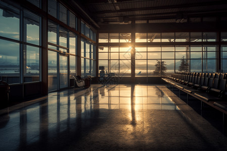 日出机场航站楼的图图片
