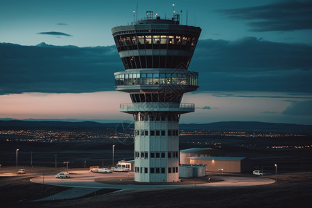 机场控制塔照片背景
