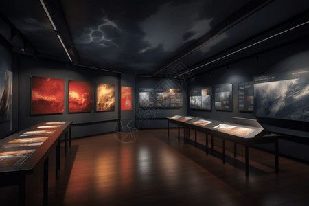 游客照片互动展品的房间设计图片