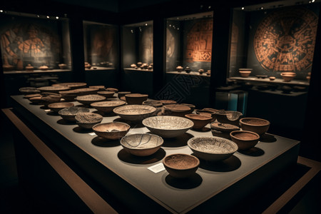 古代陶器的历史展览图片高清图片