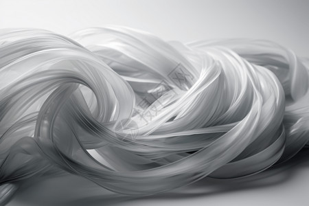 白色线素材扭曲的塑料线设计图片
