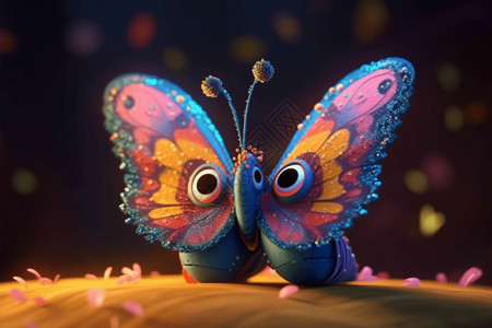 梦幻般的蝴蝶背景图片