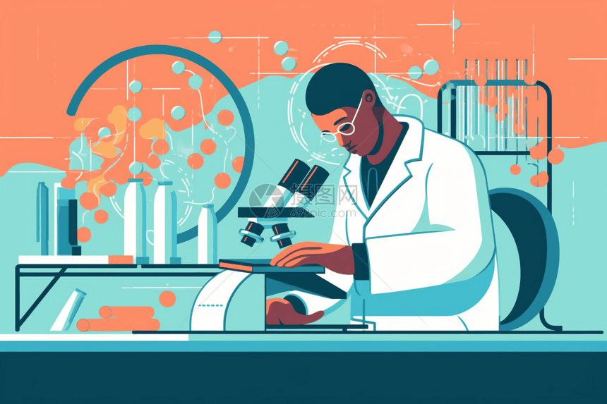 实验室里的科学家图片