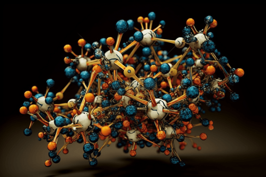 3D分子及其相互作用图片