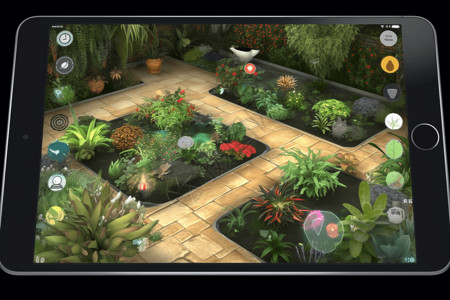 AR体验3D花园种植背景图片