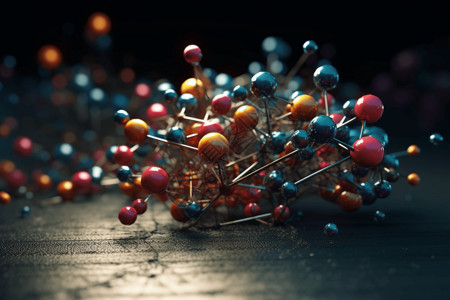 先进的分子宇宙3D可视化图片