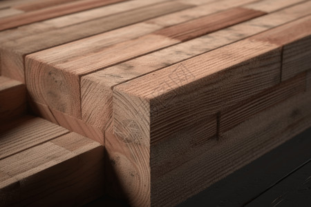 木头方块材料高清图片