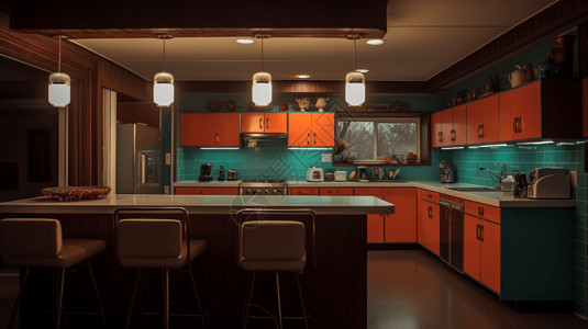 现代厨房设计装修图片