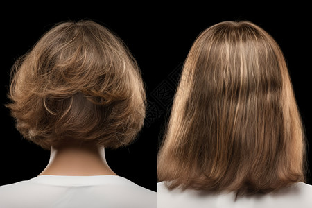 中年女性掉发女性发型样式设计图片