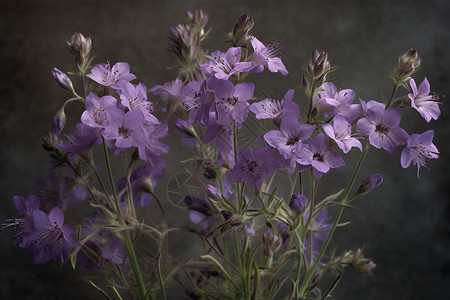 紫色鲜花特写图图片