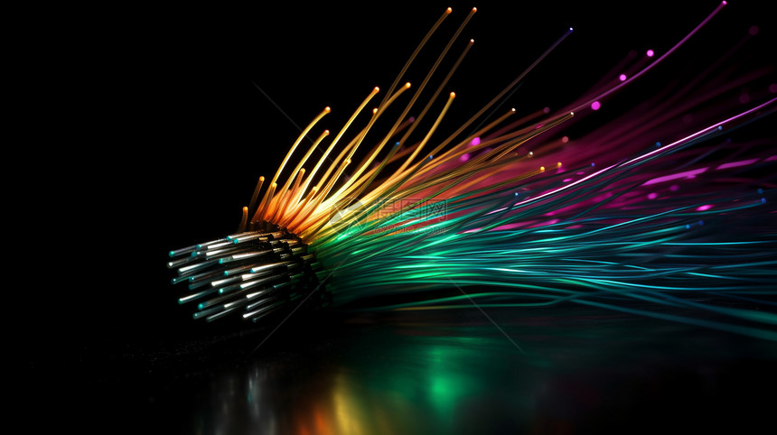高速光纤互联网连接图片